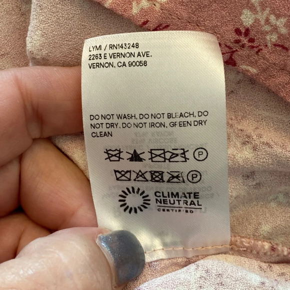 Reformation Rosalie Mini Dress Pink long sleeve 33782 - Picture 14 of 16